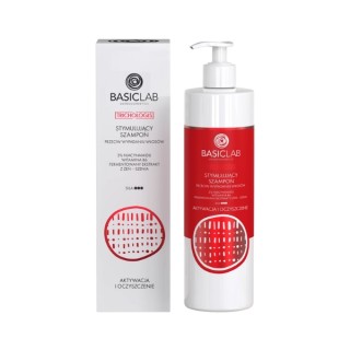 Shampooing stimulant anti-chute BasicLab Trichologis, 3% de niacinamide, vitamine B6, 300 ml