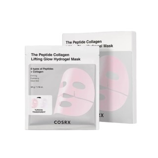 COSRX Peptide Collagen Glow Hydrogel Mask Set van hydro met peptiden en collageen 34g x 3 stuks
