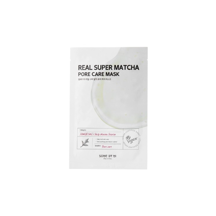 Masque en tissu purifiant pour le visage Some By Mi Real Super Matcha 20g