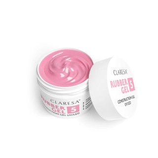 Gel de construction pour ongles Claresa Rubber Gel / 5 / 45 g