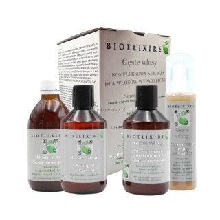 Coffret de soins capillaires Bioelixire pour cheveux épais : Shampoing 300 ml + Après-shampoing 300 ml + Sérum 150 ml + Compléme