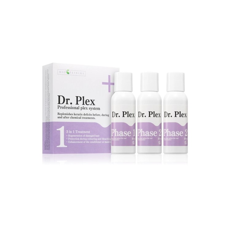 Soin régénérant Bioelixire Dr.Plex pour cheveux abîmés 3 x 50 ml