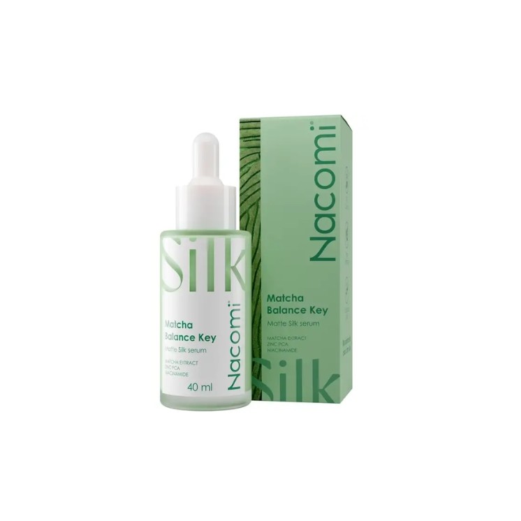 Nacomi Silk Matcha Balance Key Oil Control Serum met Matcha voor het gezicht 40 ml