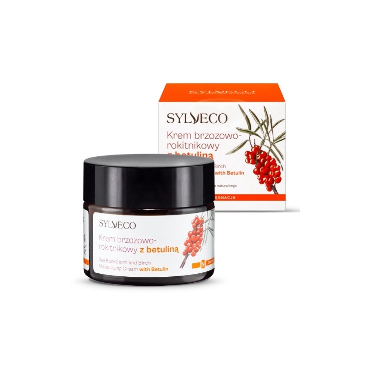 Crème visage hydratante Sylveco au bouleau et à l'argousier avec bétuline 50 ml