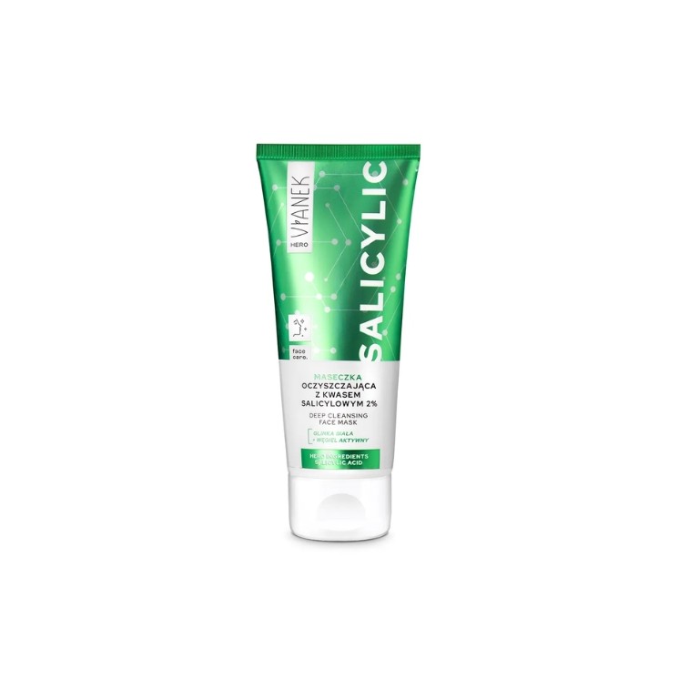 Vianek Hero Salicylic Cleansing Face Mask met salicylzuur 75 ml