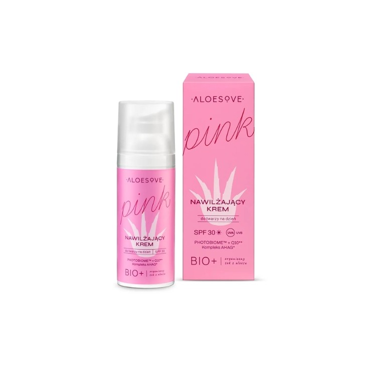 Crème de jour hydratante visage Aloesove Pink SPF30 50 ml