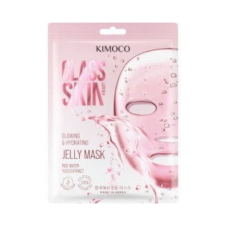 Masque en tissu éclaircissant et hydratant pour le visage Kimoco Glass Skin 23 ml
