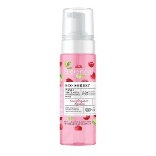 Bielenda ECO SORBET Pianka do oczyszczania twarzy nawilżająca Malina 150 ml