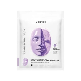 L'Biotica Brightening and Smoothing Collagen Face Sheet Mask with Non-Cyclamine 1 stuk.