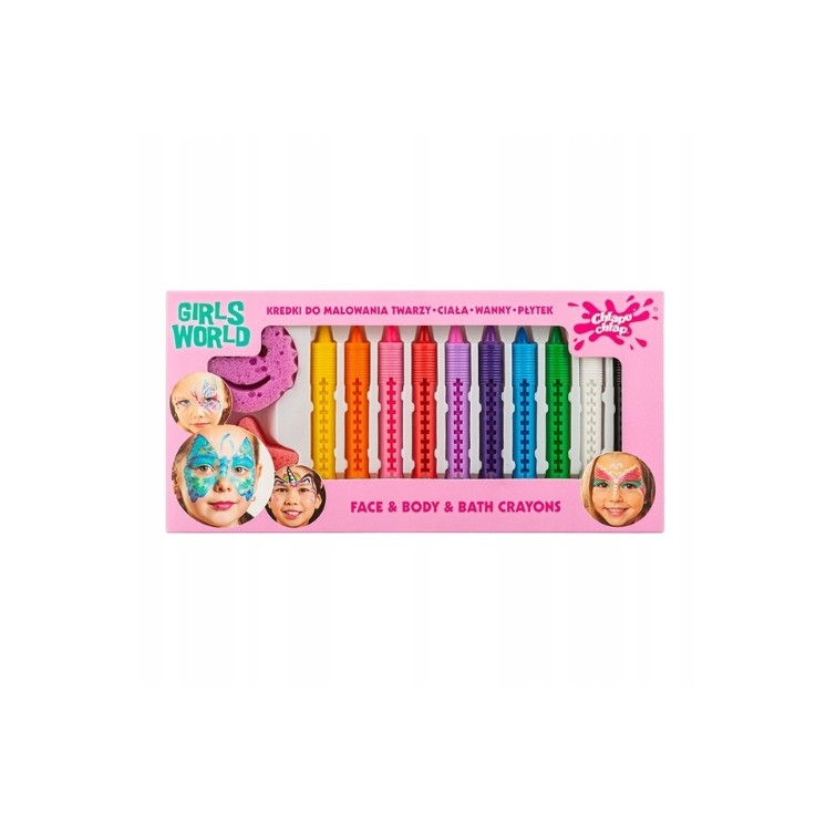 Crayons de maquillage Chlapu Chlap Girl World (10 pièces)