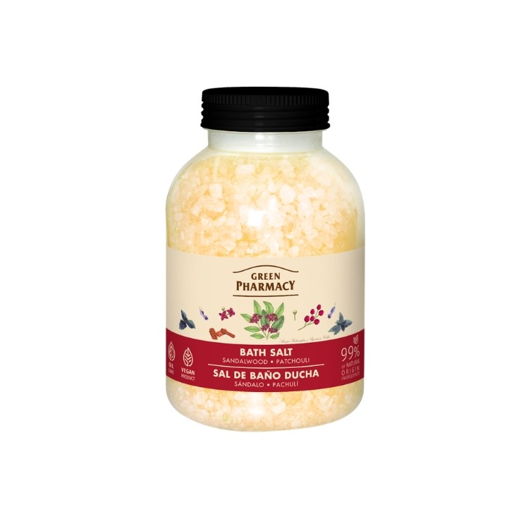 Green Body Sól do kąpieli Drzewo sandałowe & Paczula 1000 g