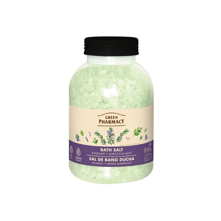 Green Body Sól do kąpieli Rozmaryn & Mięta 1000 g