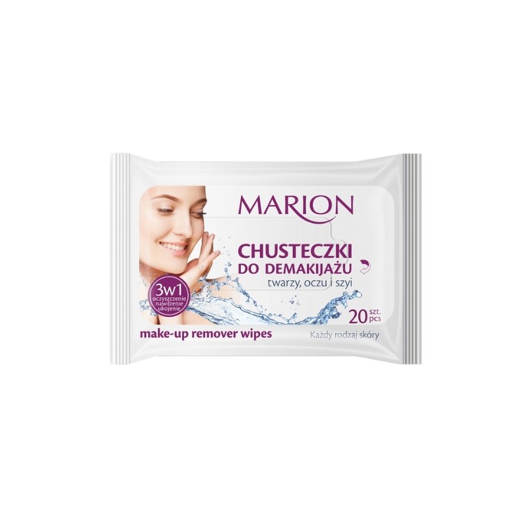 Marion 3-in-1 Make-up-Entfernungstücher für alle Hauttypen, 20 Stück