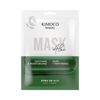 Kimoco Beauty Aloe Verzachtend Sheetmasker met Aloë Vera 23 ml