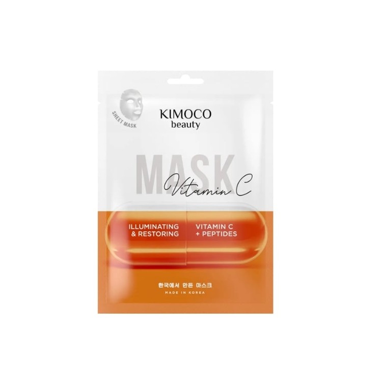 Kimoco Beauty Vitamin C Verhelderend Sheetmasker met Vitamine C 23 ml