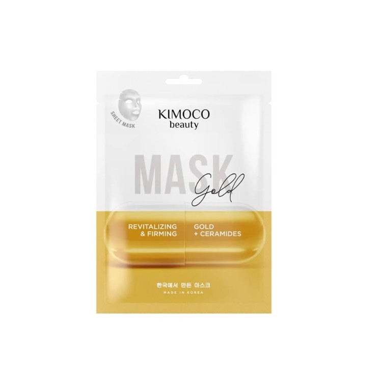 Kimoco Beauty Gold Rejuvenating Sheet Mask met goud 23 ml
