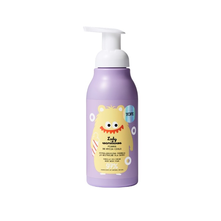 Пінка для рук YOPE для дітей з ванільним морозивом 300 мл