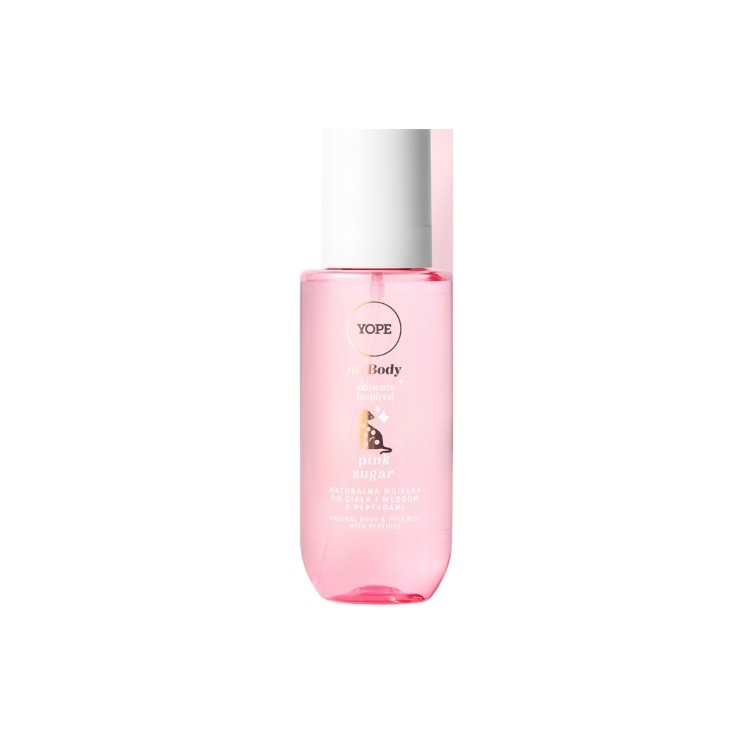 YOPE myBODY natürliches Pink Sugar Haar- und Körperspray 200 ml