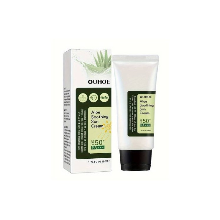 Crème apaisante pour le visage à l'aloe vera SPF50 50 ml