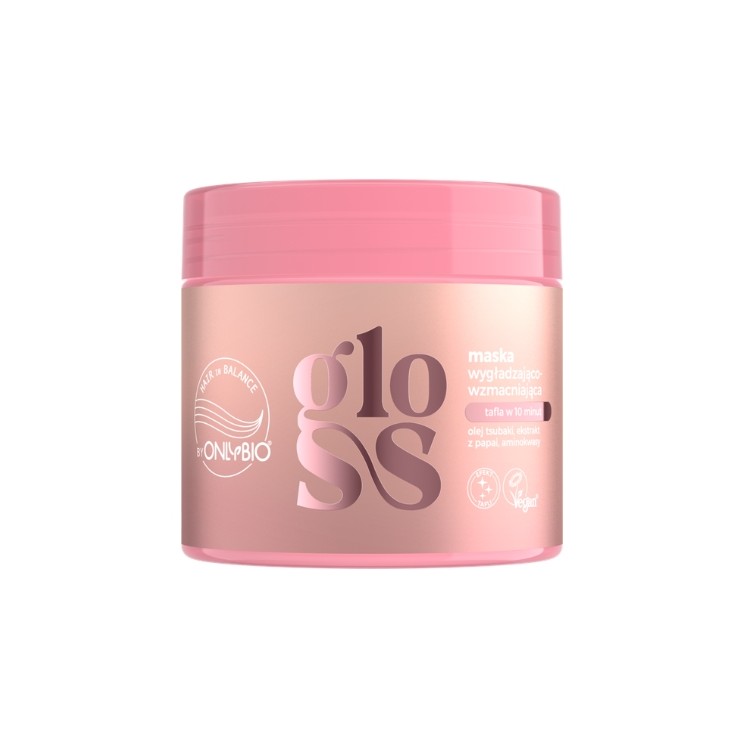 ONLYBIO Hair in Balance Gloss Masque capillaire lissant et fortifiant 280 ml