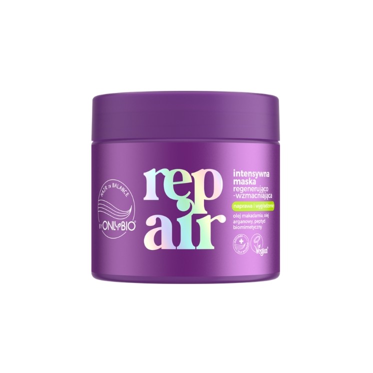 ONLYBIO Hair in Balance Repair Masque capillaire régénérant et fortifiant intensif 240 ml