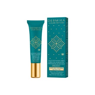 Crème contour des yeux multi-peptides Dermika Luxury Peptides lissage intensif des rides, 15 ml