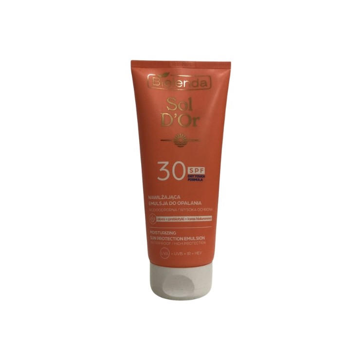 Зволожувальний сонцезахисний лосьйон Bielenda Sol D'OR SPF30 200 мл