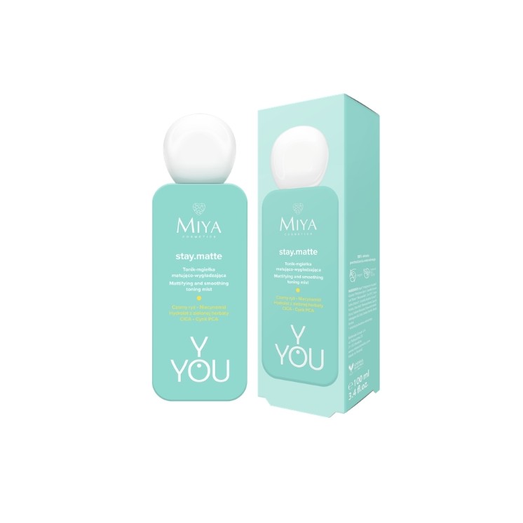 Матуючий та розгладжуючий спрей для обличчя Miya Cosmetics stay.matte 100 мл