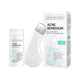 Bielenda Akne-Remedium-Set: Spatel und talgregulierendes Gesichtsserum 30 ml