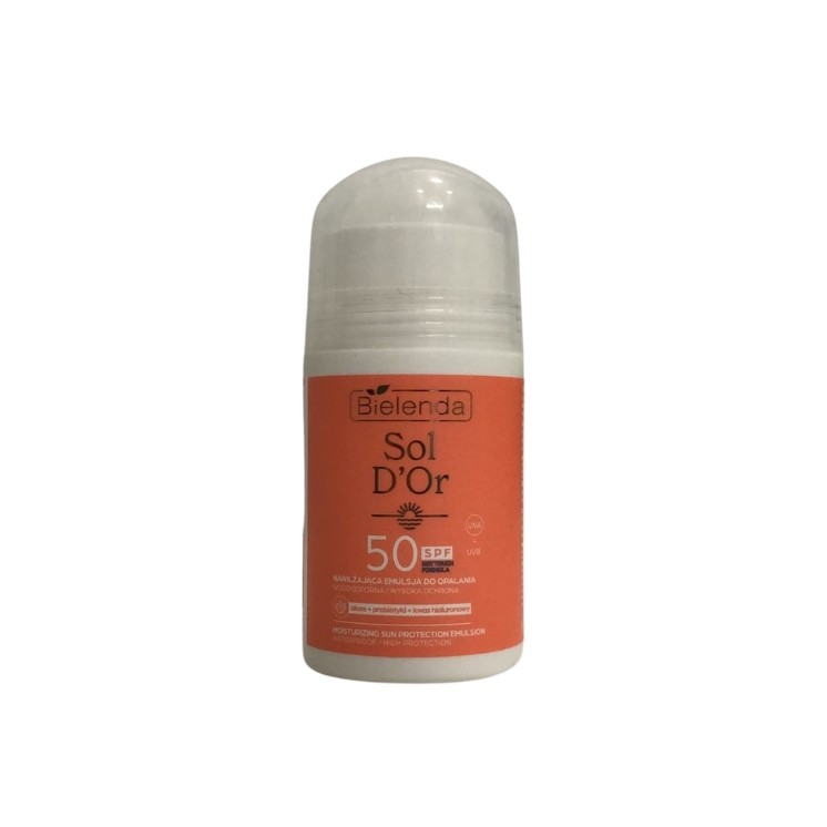 Bielenda Sol D'OR nawilżająca Emulsja roll-on do opalania SPF50 100 g