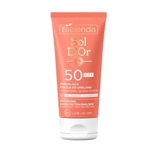 Зволожувальний сонцезахисний лосьйон Bielenda Sol D'OR SPF50 150 мл