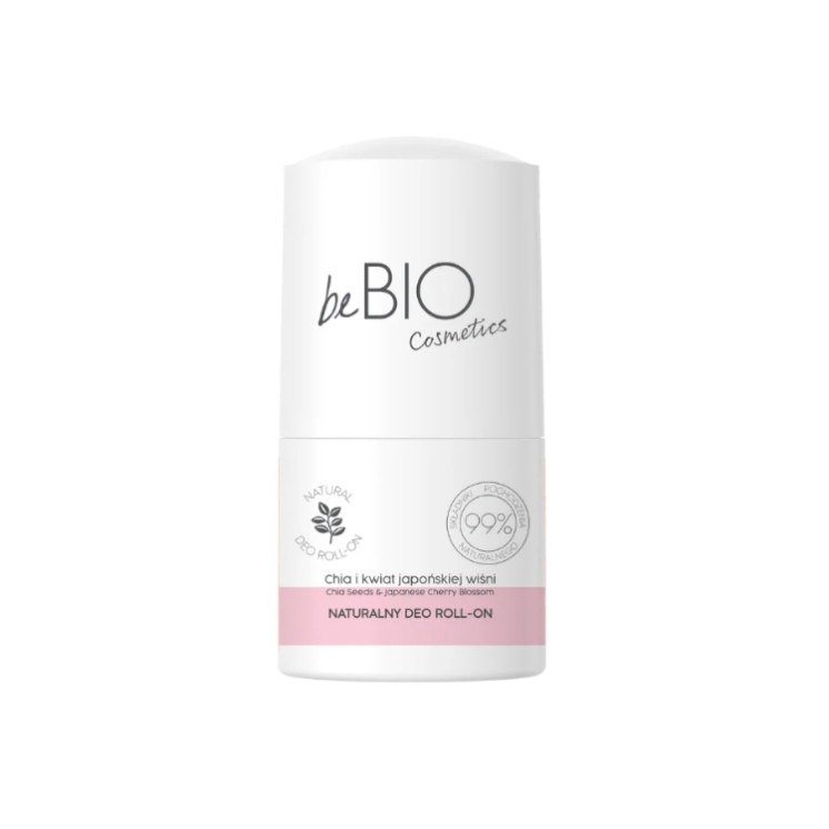 BeBio Cosmetics Natuurlijke roll-on Deodorant Chia en Japanse Kersbloesem 50 ml