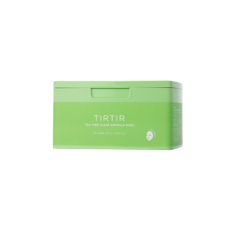 TIRTIR Tea Tree Clear Ampoule Mask Zestaw kojących Maseczek do twarzy 30 sztuk 350 g