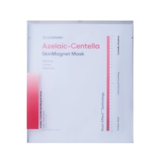 Dr.nineteen Azelaic-Centella Skin Magnet Mask, Coffret de 4 masques hydro régénérants de 34 g