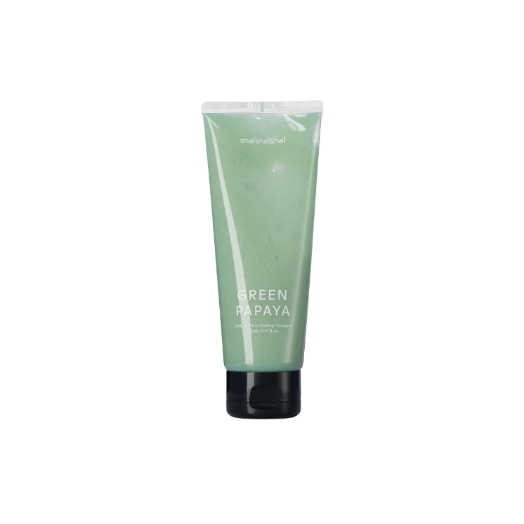 Gel Peeling nettoyant visage et corps Body Papaya Green Shaishaishai 150 ml