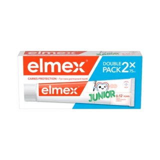Elmex Junior Zahnpasta für Kinder von 6-12 Jahren, 2 x 75 ml