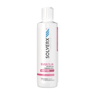 Solverx Sensitive Skin Emulsion voor het reinigen en verwijderen van make-up van gezicht en ogen 200 ml