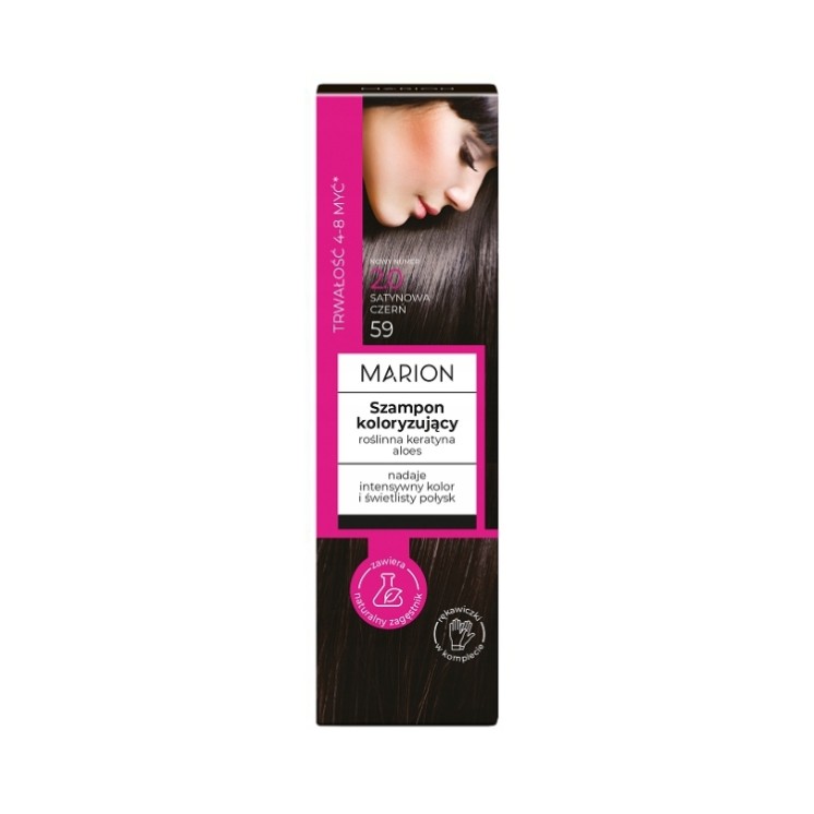 Marion Color Shampoo für 4-8 Haarwäschen /2.0/ Satin Black 100 ml