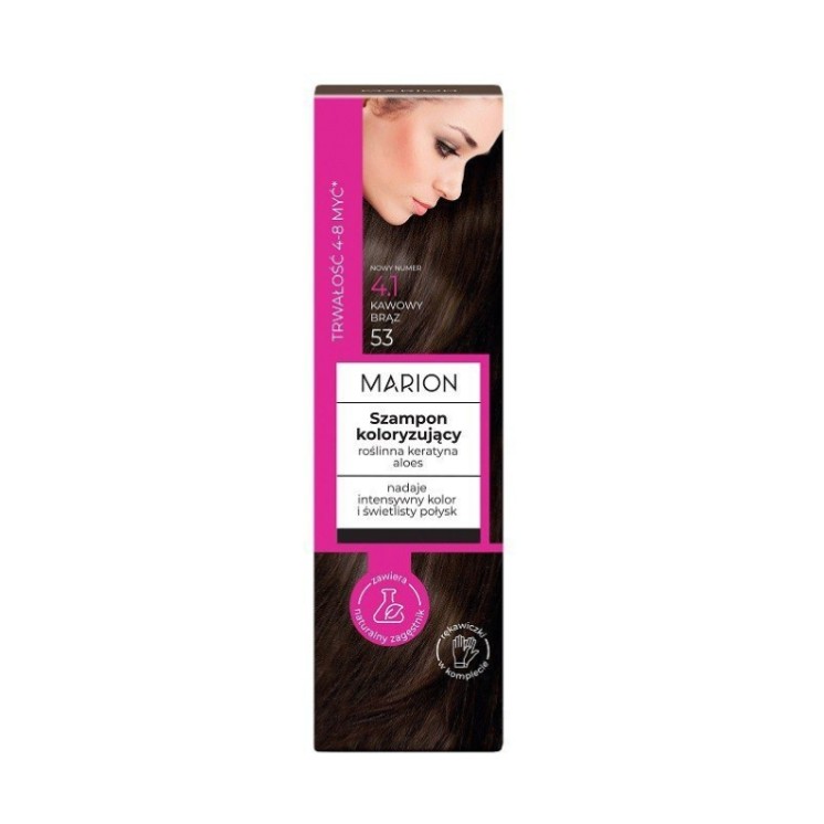 Marion Kleurshampoo 4-8 wasbeurten /4.1/ Koffiebruin 100 ml