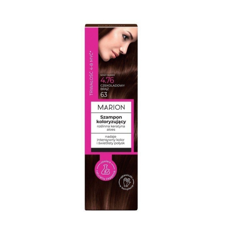 Marion Color Shampoo 4-8 washes /4.76/ Chocolate Brown 100 ml