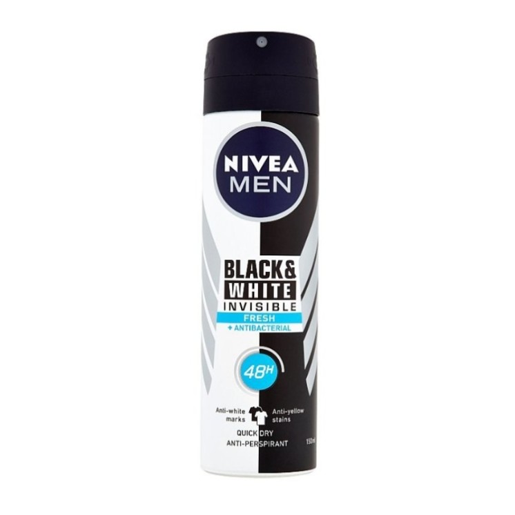 Nivea Men Black & White Deodorant mit Spray'u Fresh 150 ml