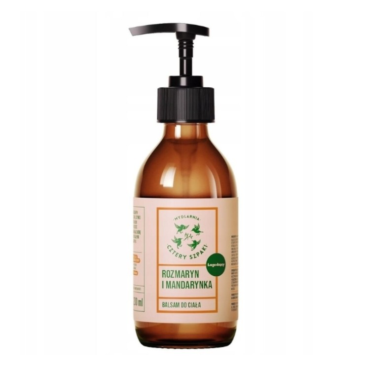 Mydlarnia Cztery Szpaki łagodzący Balsam do ciała Rozmaryn i Mandarynka 200 ml