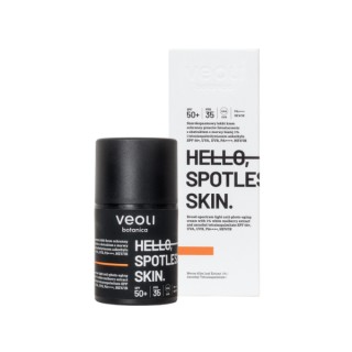 Veoli Botanica Hello , een lichte, beschermende crème voor een vlekkeloze Skin tegen huidveroudering door zonlicht SPF50 +, 50 m