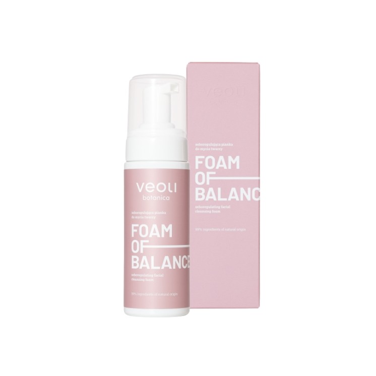 Veoli Botanica Foam of Balance talgregulerende gezichtsreinigingsschuim 150 ml