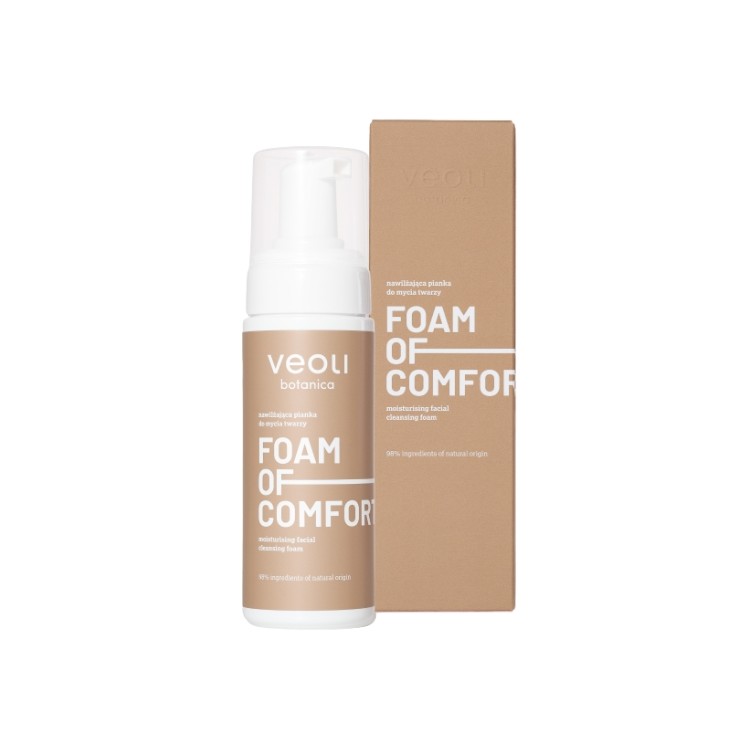 Veoli Botanica Foam of Comfort Feuchtigkeitsspendender Gesichtsreinigungsschaum 150 ml