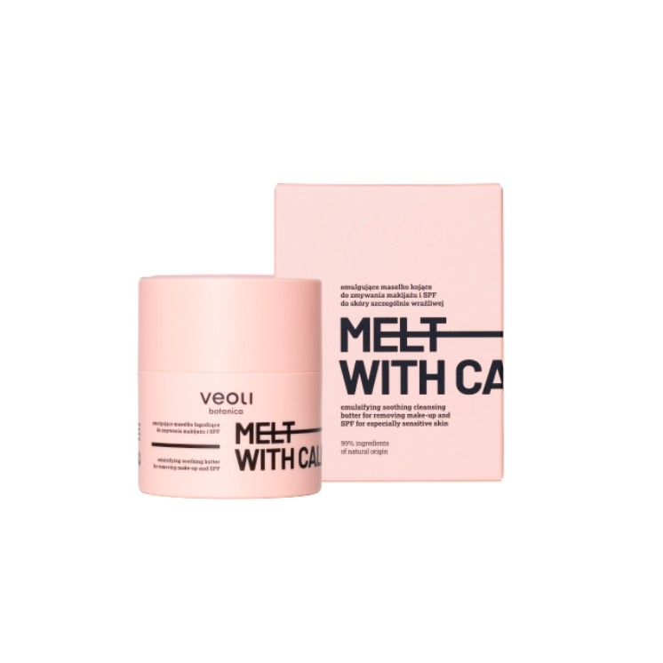 Veoli Botanica Melt with Calmness emulgerende, verzachtende make-up remover boter met SPF 40 g