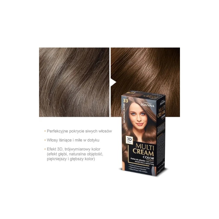Фарба для волосся Joanna Multi Cream Colour /33/ Натуральний blond