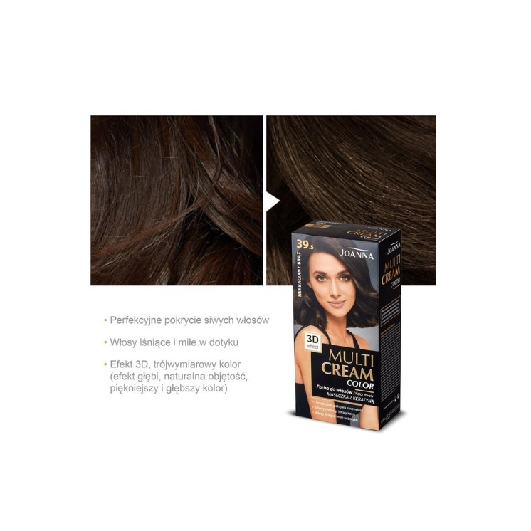 Joanna Multi Cream Color Фарба для волосся /39,5/Чайно-коричневий