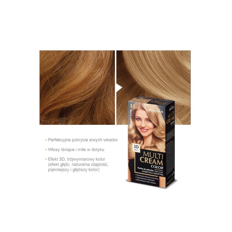 Joanna Multi Cream Color Farba do włosów /31/ Piaskowy blond