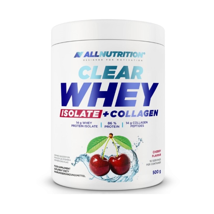AllNutrition Clear Whey Isolaat + Collagen Cherry 500 g